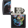 Зажигалка ZIPPO SKULL DESIGN BLACK MATTE 28042